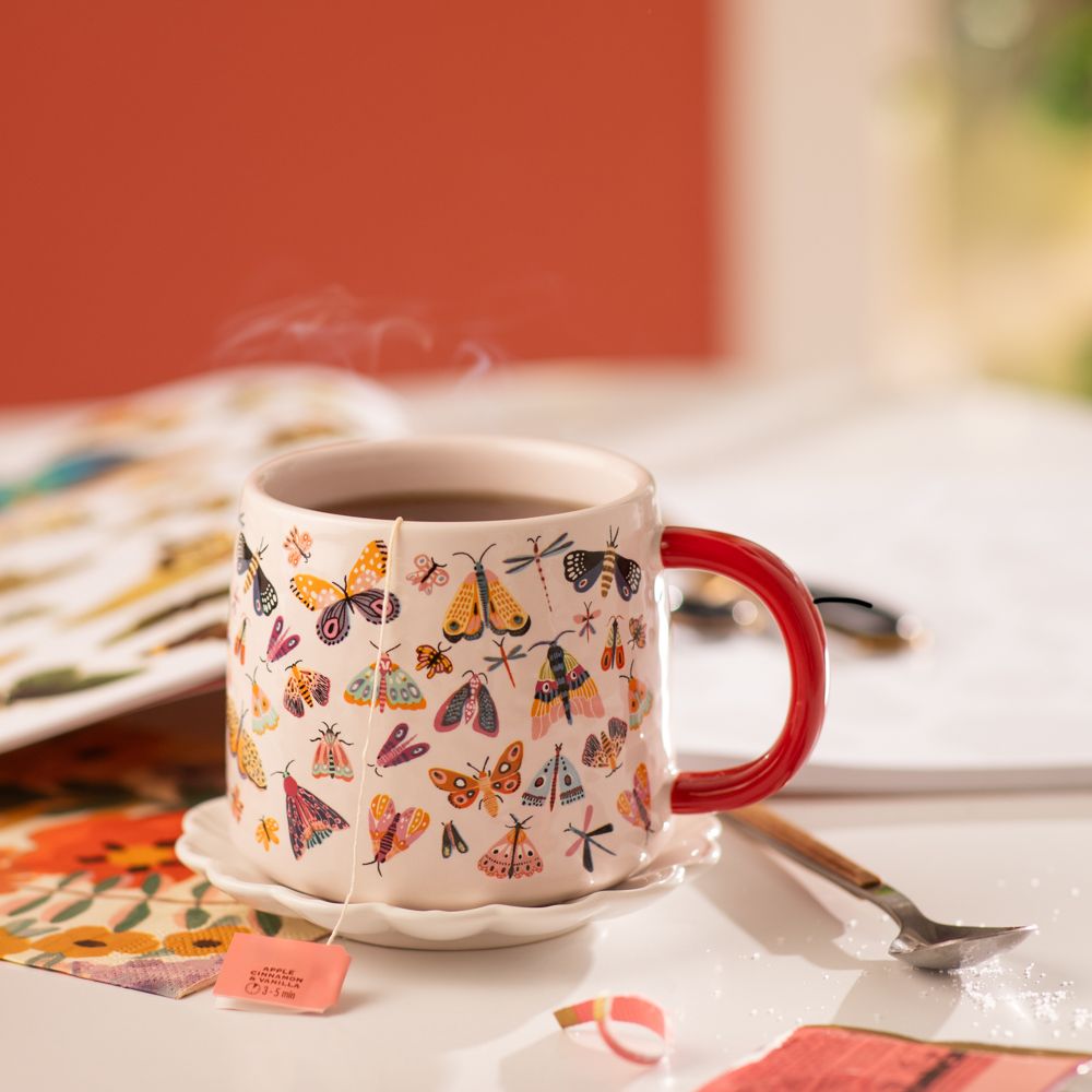 Taza de cerámica con diseño impreso 420 ml