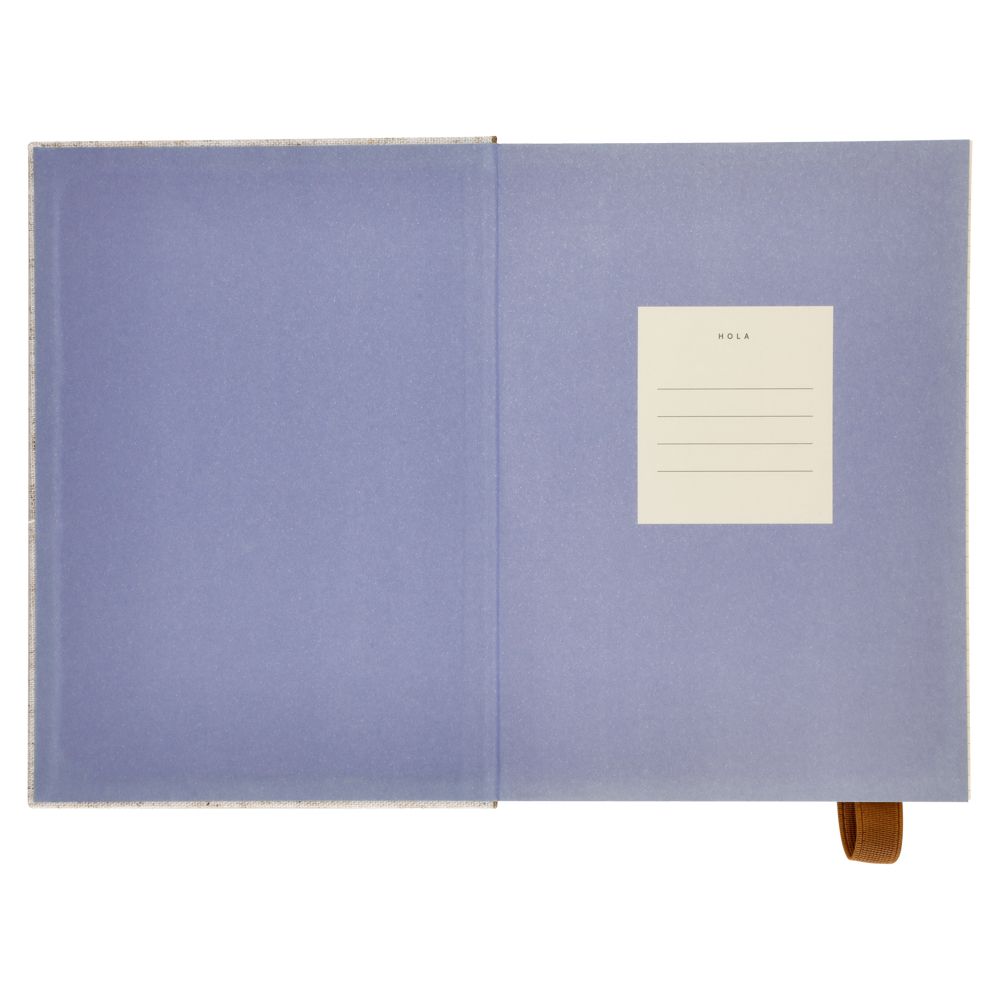 Libreta de tela con elástico 176 hojas con líneas