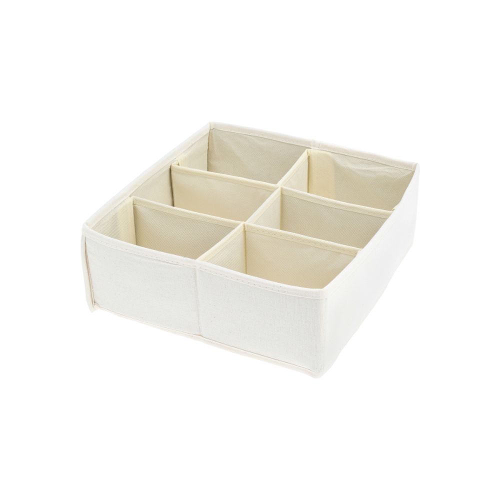 Caja Bambú - algodón con Separadores 28x28x11 cm