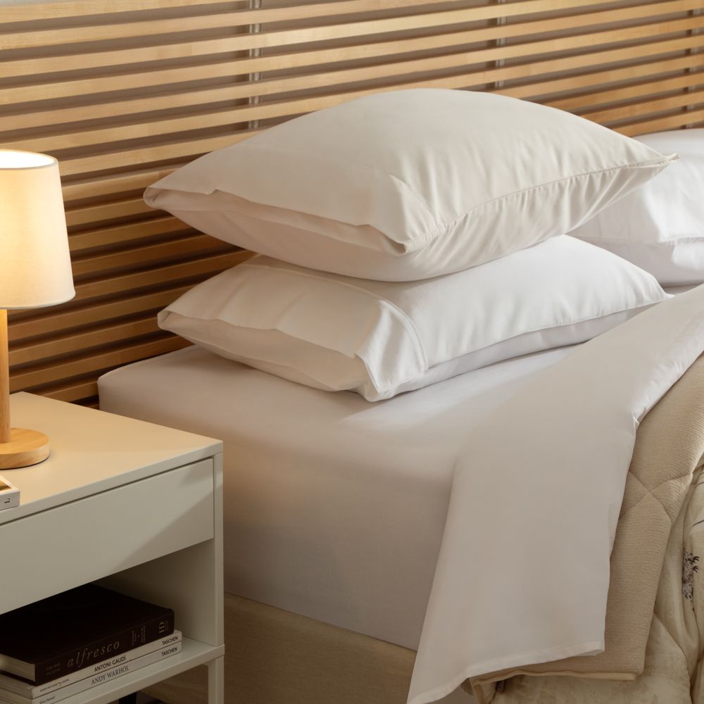 Set de 2 fundas de almohada microfibra 80 g 70x50 cm