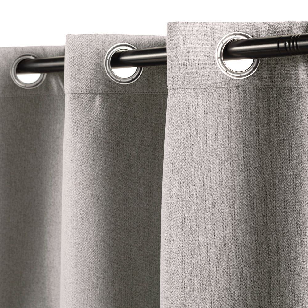 Set de 2 Cortinas blackout forradas con ojillos 140x240 cm c/u
