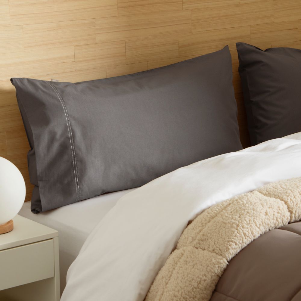 Funda almohada algodón-poliéster liso 144 hilos 50x90 cm