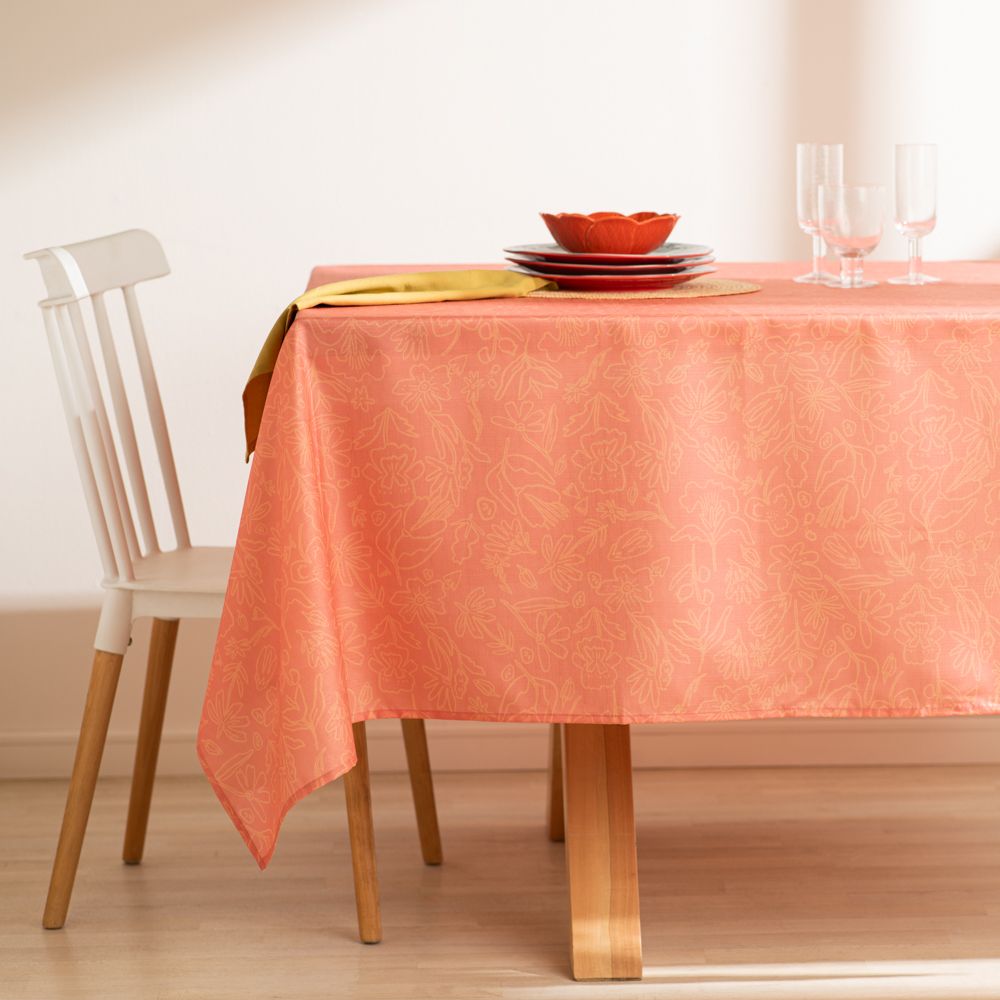 Mantel texturado con estampado 150x210 cm