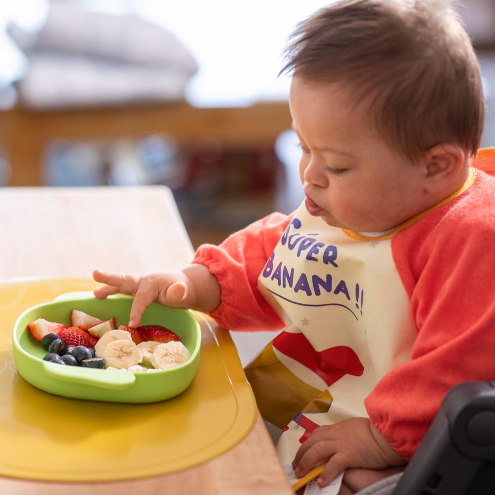 Plato de silicona animalito para bebé 18x18x2,8 cm