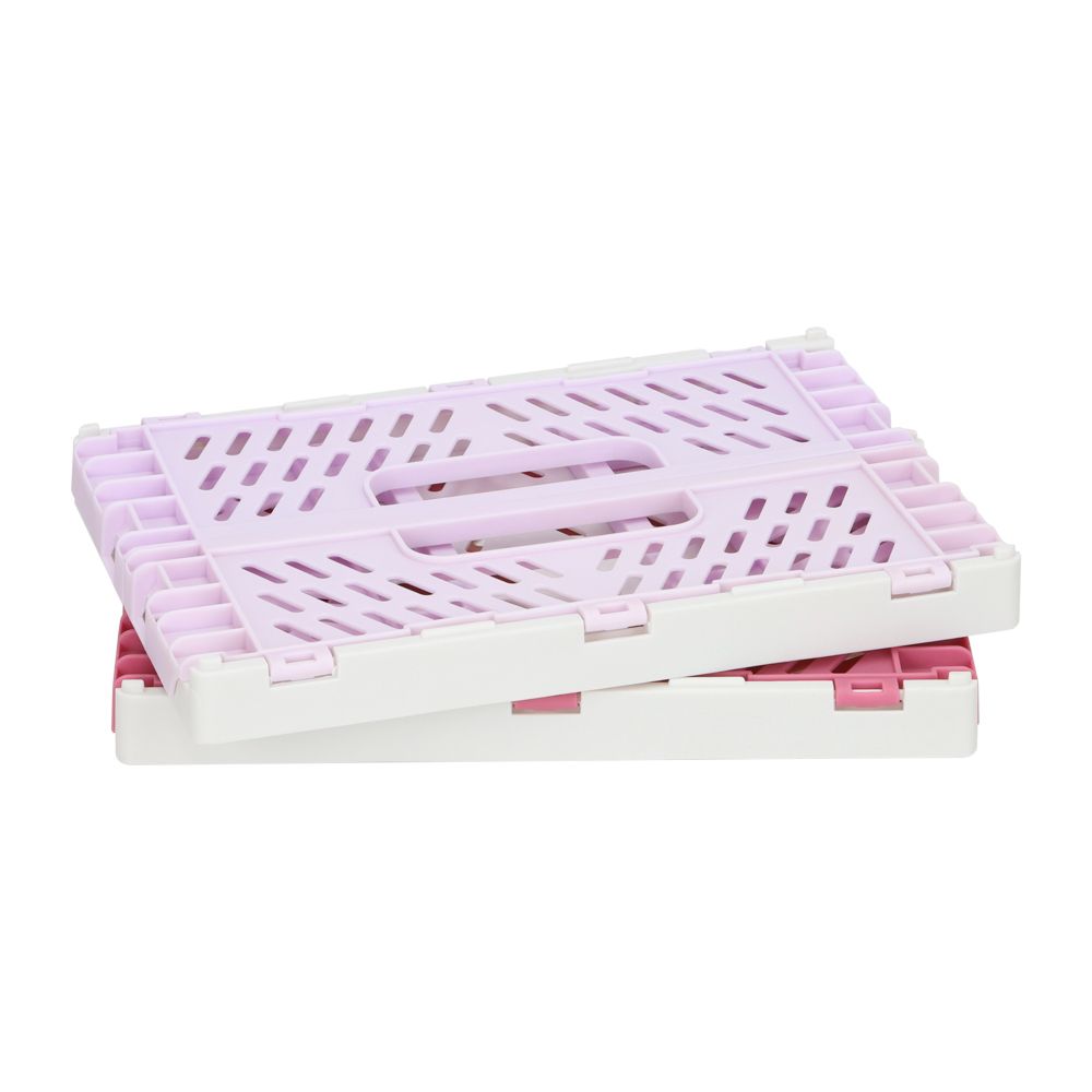 Set 2 canastos plegables 22x15x9 cm