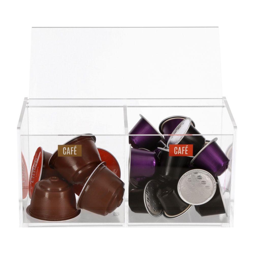 Contenedor acrílico para cápsulas de café