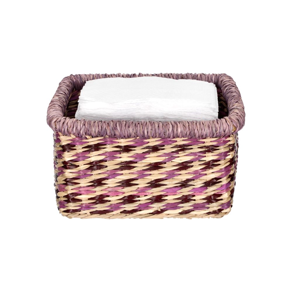 Servilletero de fibra natural mediano