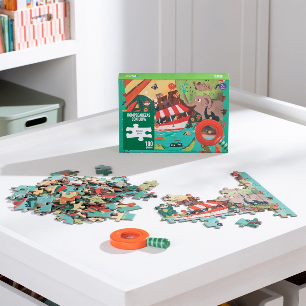 Rompecabezas Cartón Detective 100 Piezas 25x6x17.5 cm