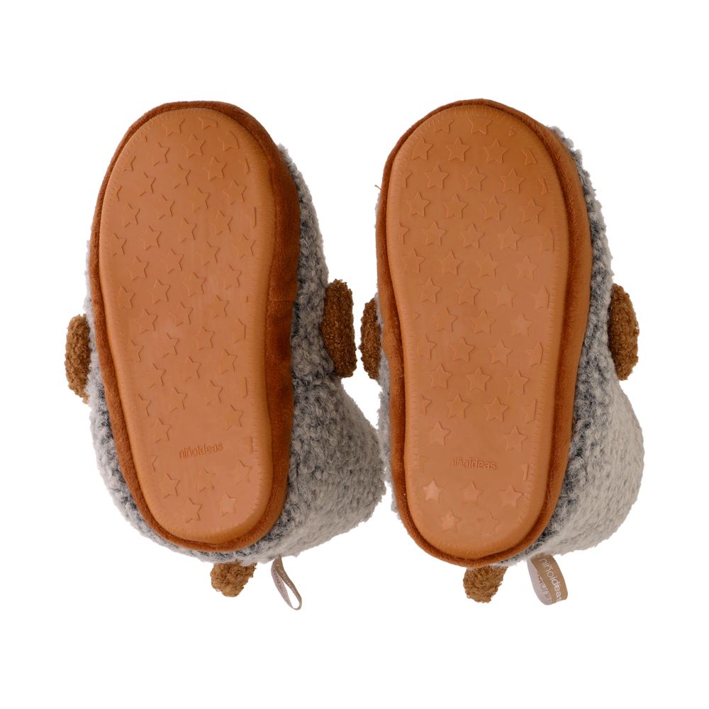 Pantufla bota peluda infantil 18 cm