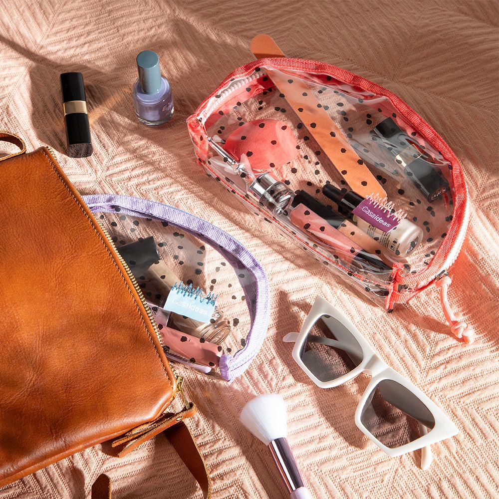 Set de 2 Cosmetiqueras transparentes