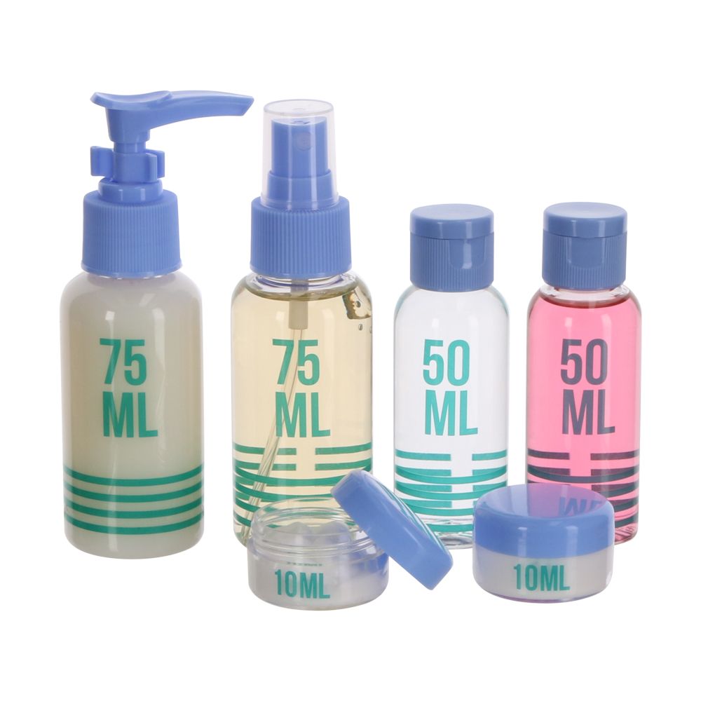 Set de botellas de viaje para cosméticos