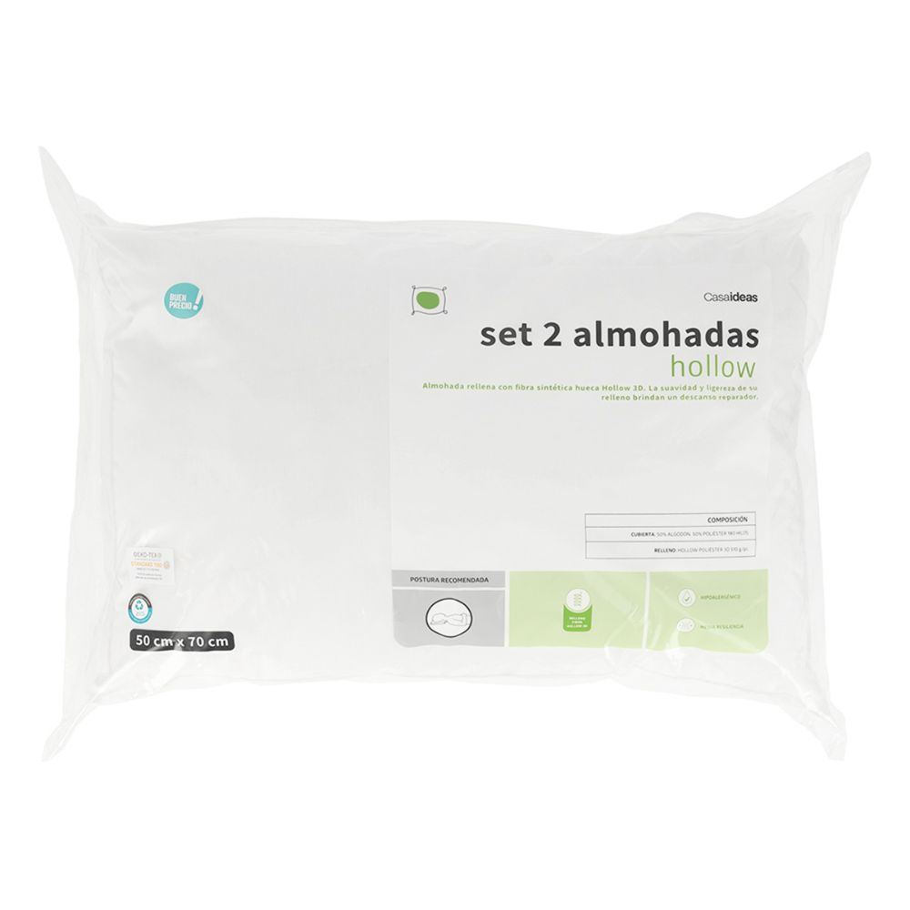 Set 2 Almohadas Hollow 50x70 cm