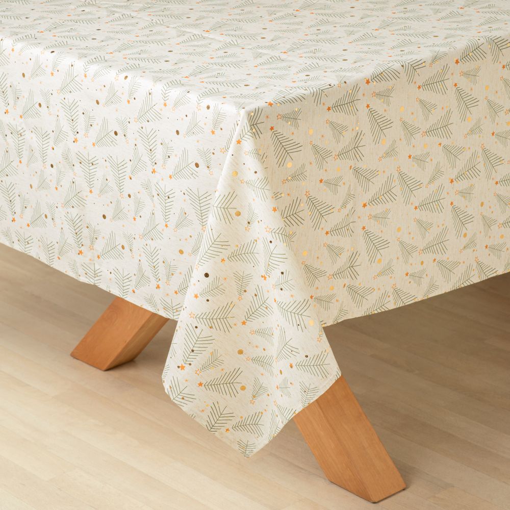Mantel estampado navideño 150x210 cm