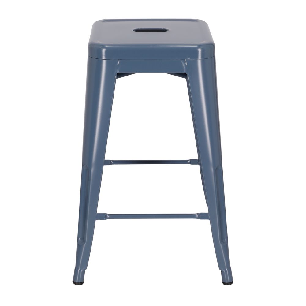 Banco alto de metal 41x41x61 cm