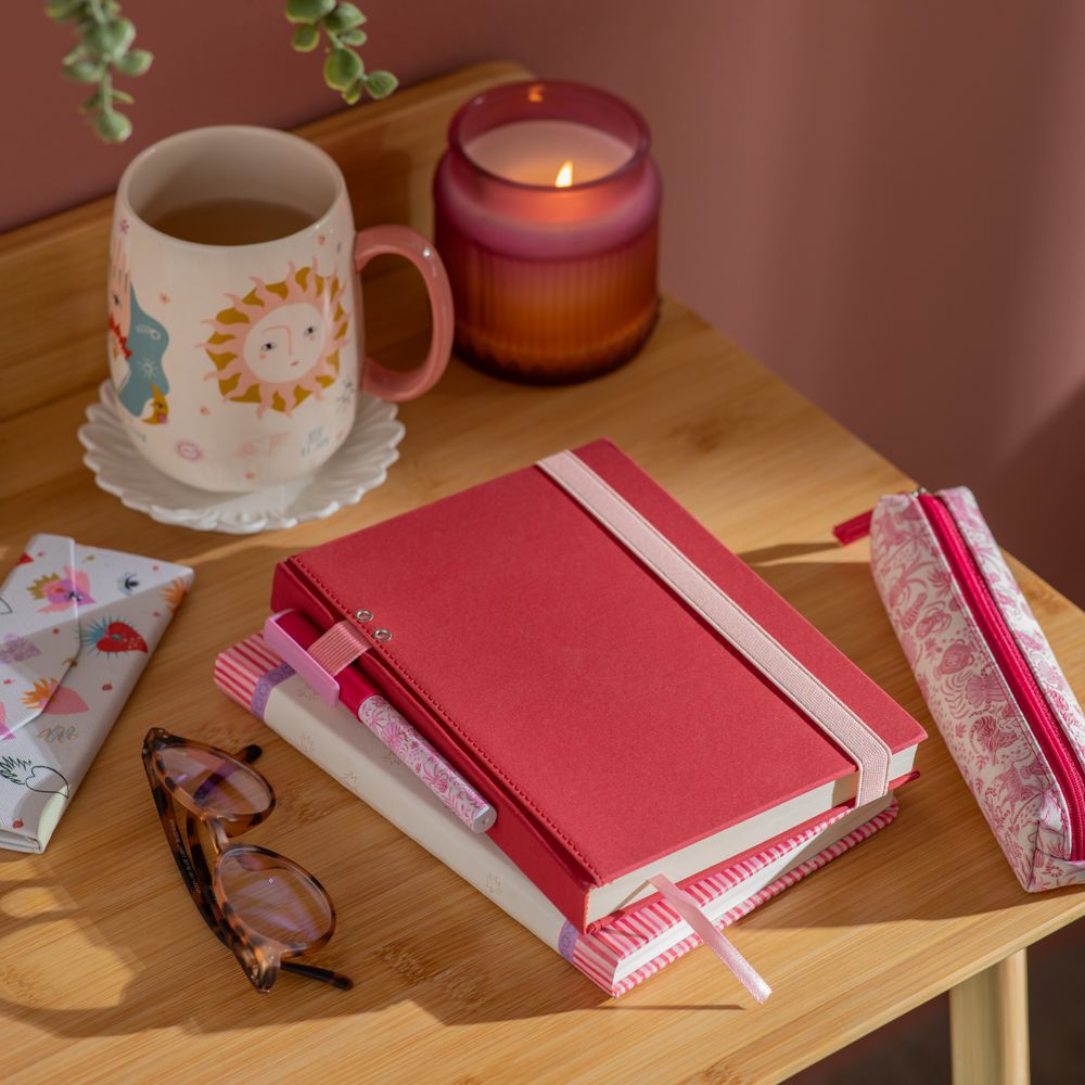 Libreta de tela con elástico 176 hojas con líneas