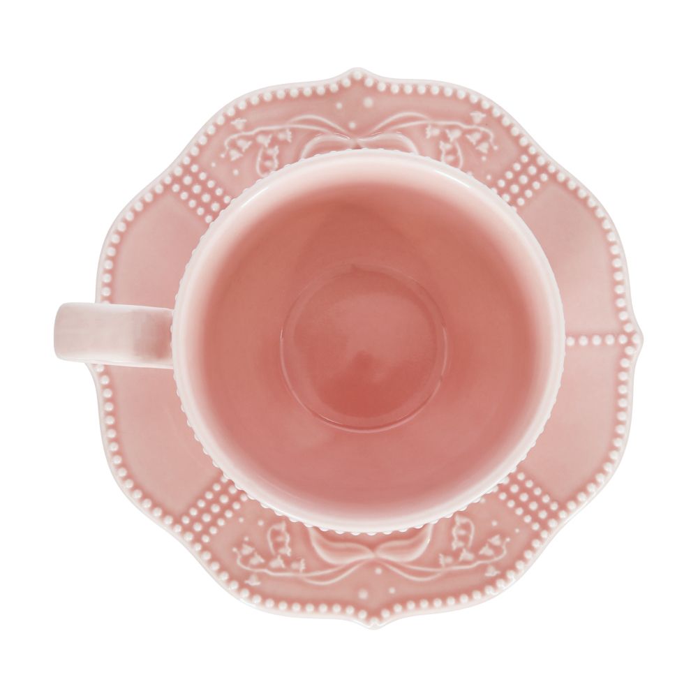 Taza de té de porcelana diseño romántico 260 ml
