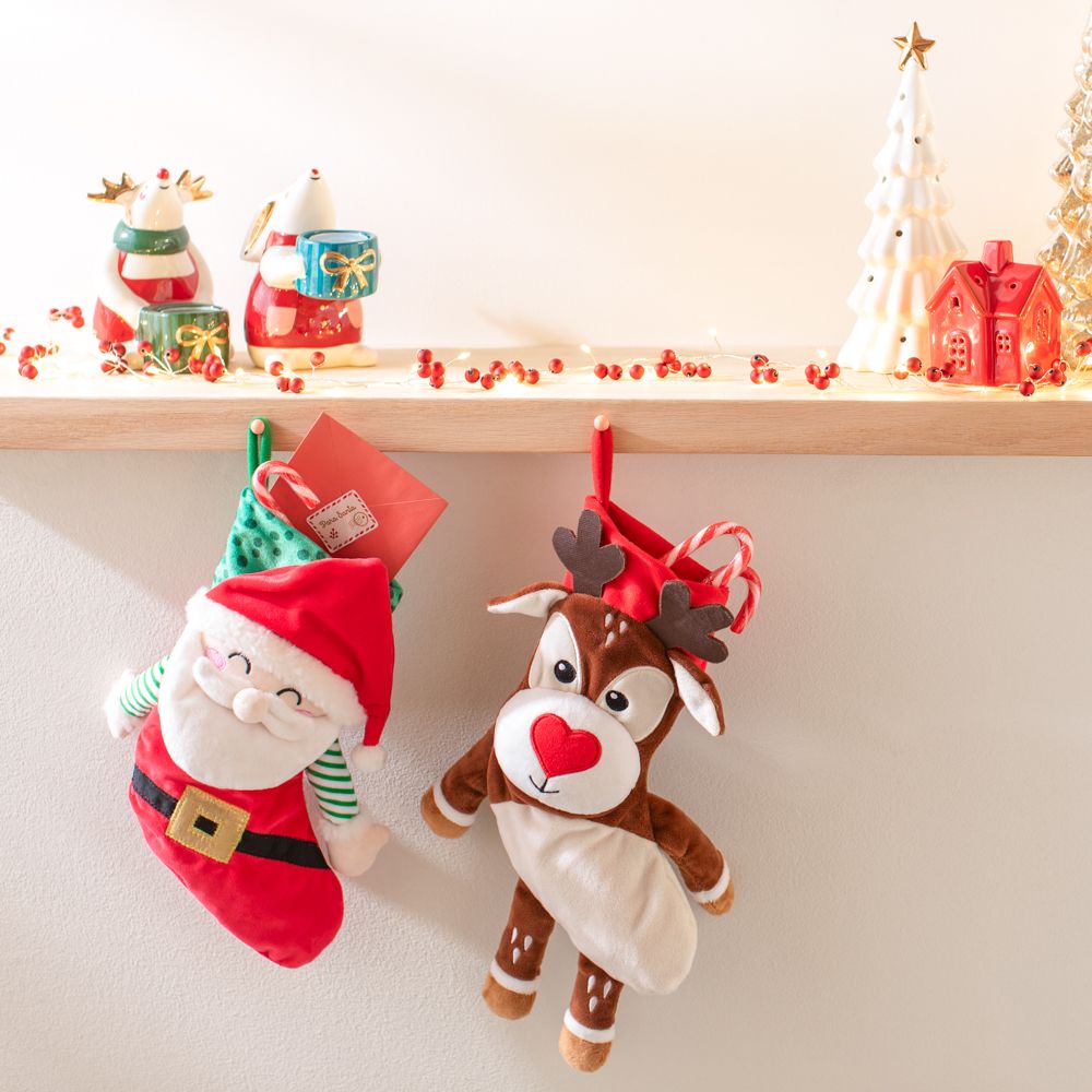 Bota navideña con personaje