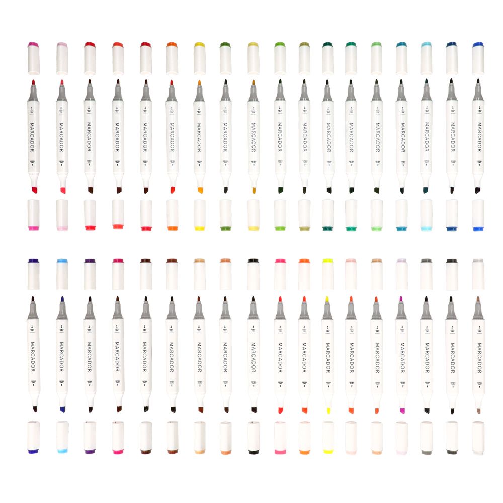 Set 36 marcadores doble punta