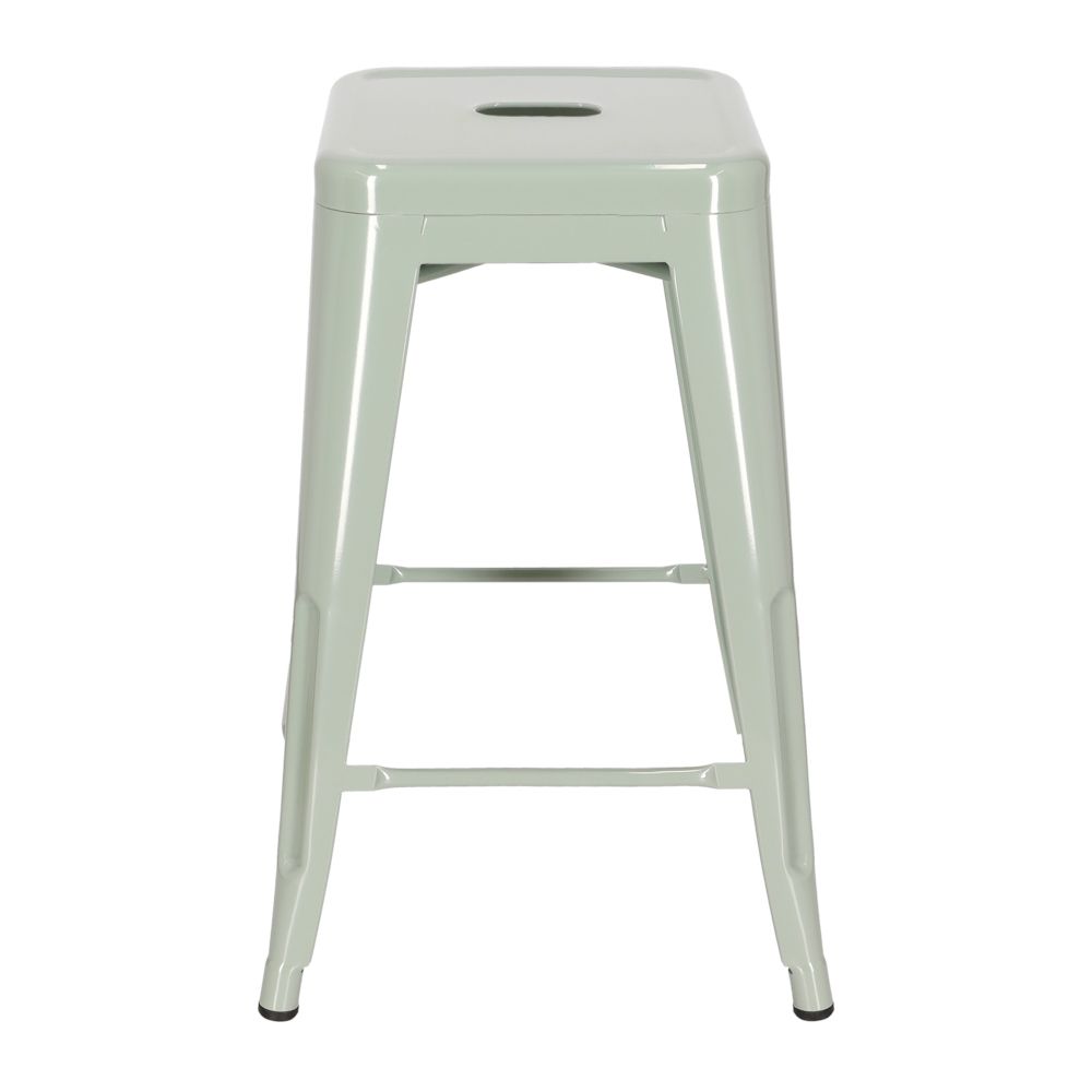 Banco alto de metal apilable