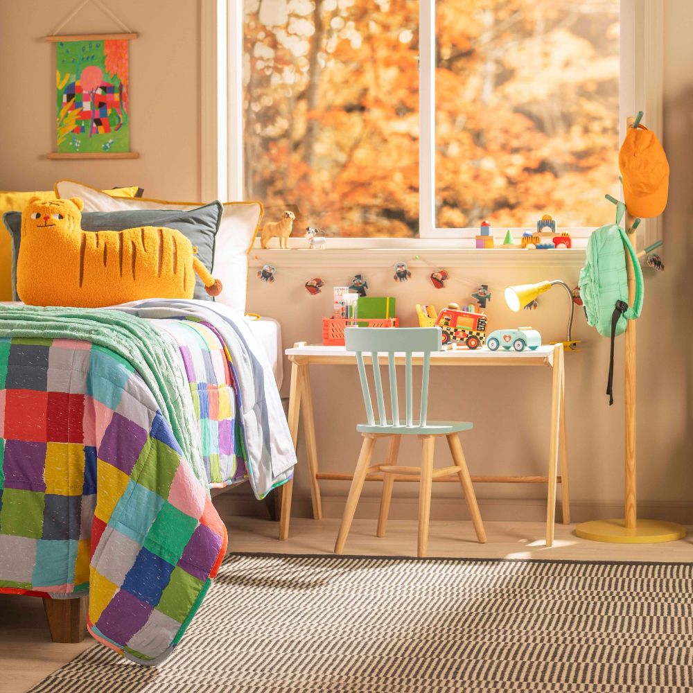 Escritorio de madera escolar 80x45x60 cm