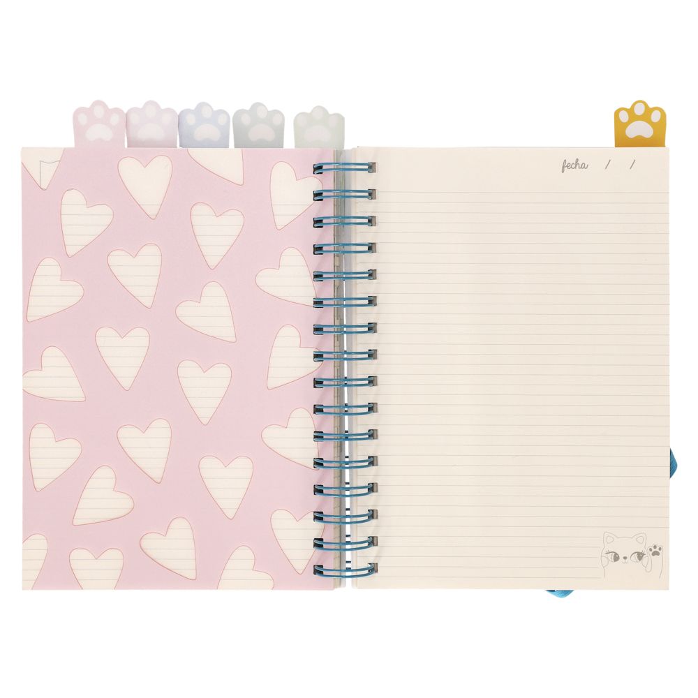 Cuaderno con pestañas 15x21 cm