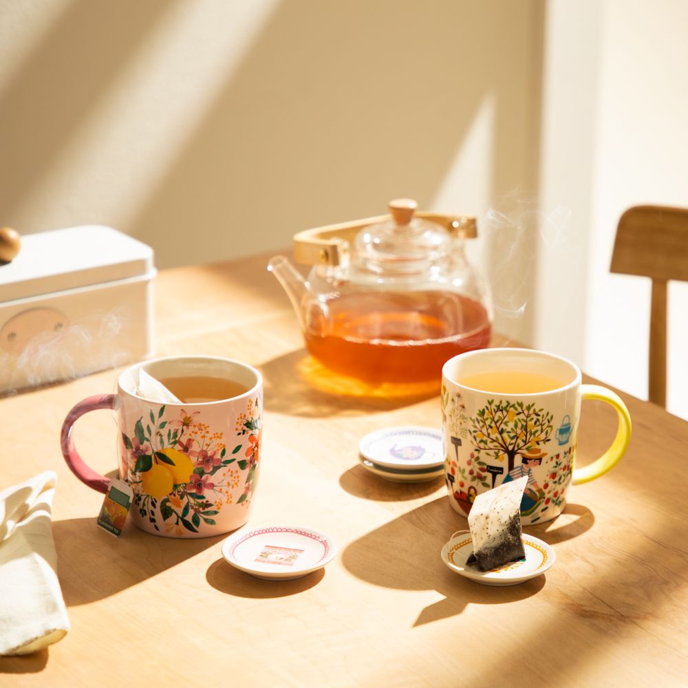 Set de 4 Platos para el té diámetro 7 cm