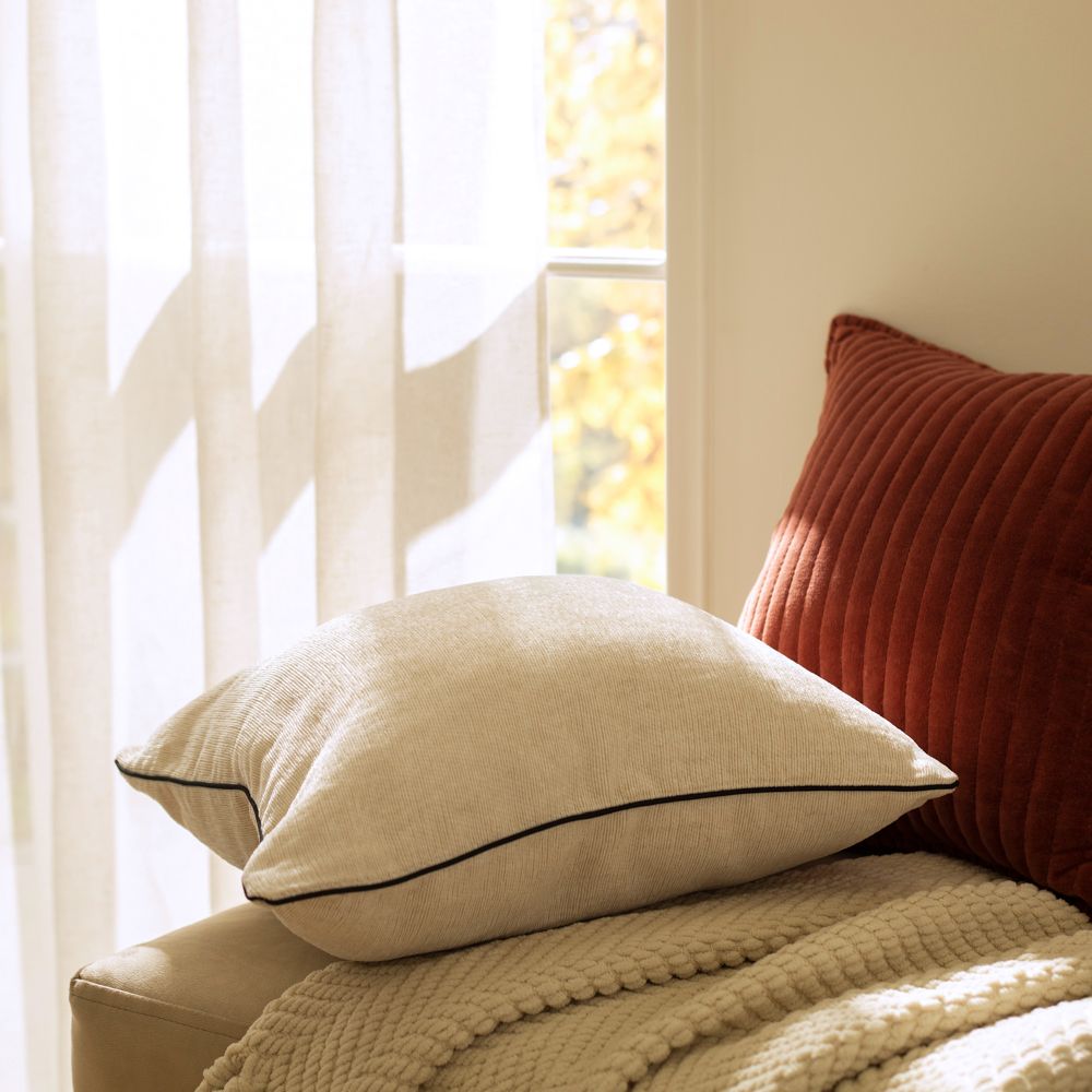 Cojín de algodón velvet pana 45x45 cm