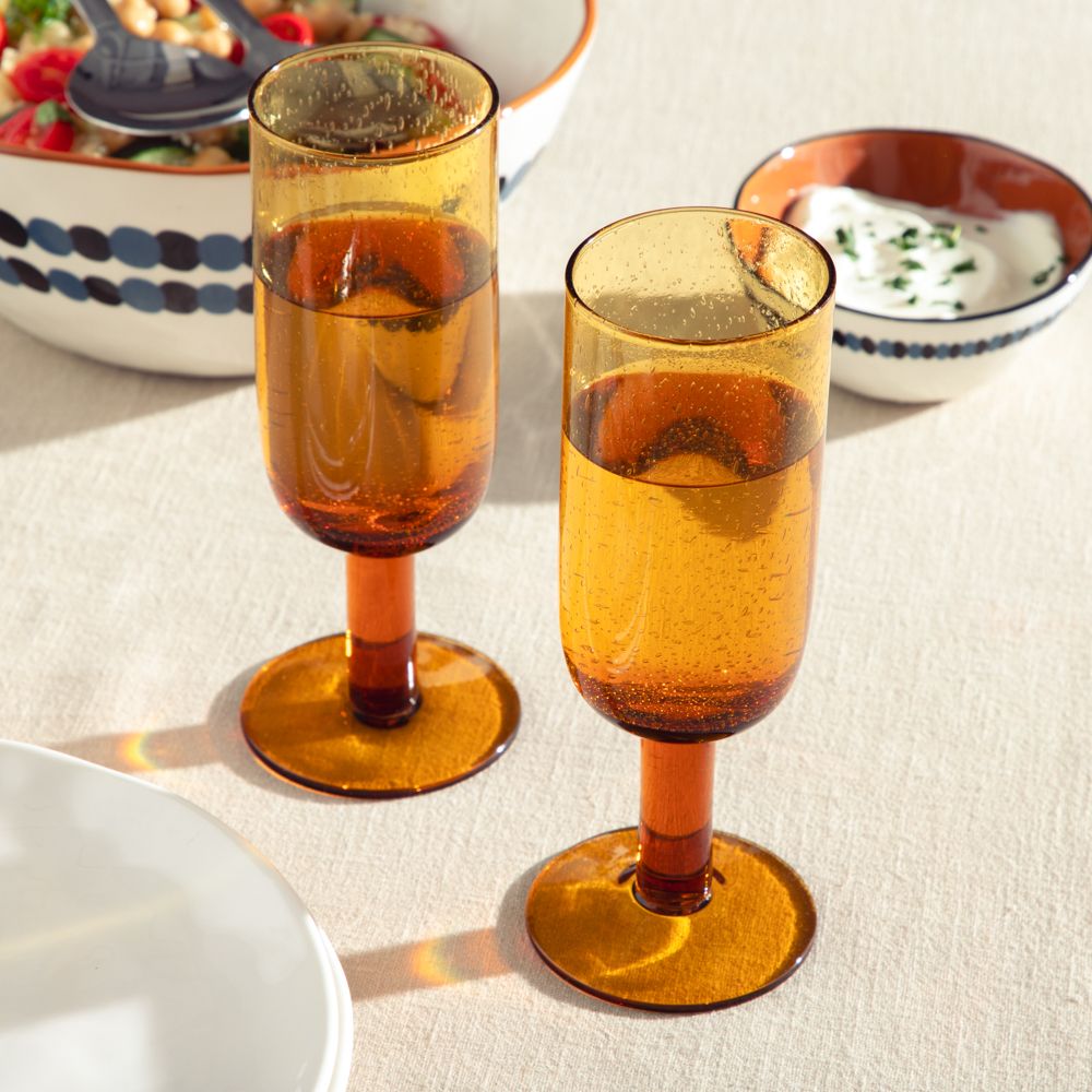 Copa de champaña con textura burbujas 250 ml