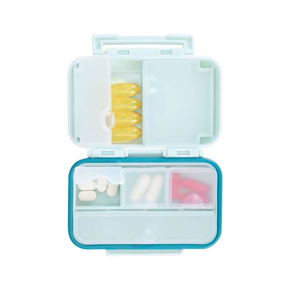 Pastillero con divisiones 10x3,3x7,2 cm