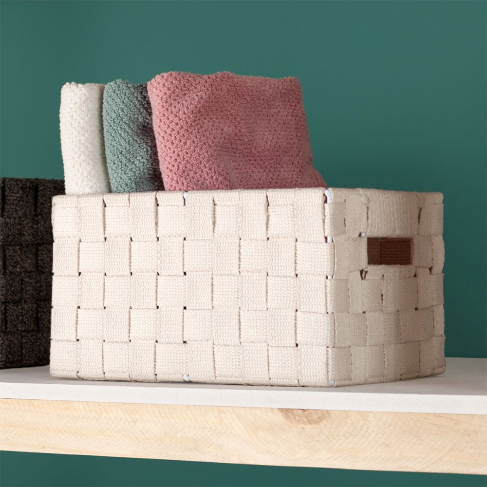 Canasta Cinta de algodón 26.5x18x14.5 cm