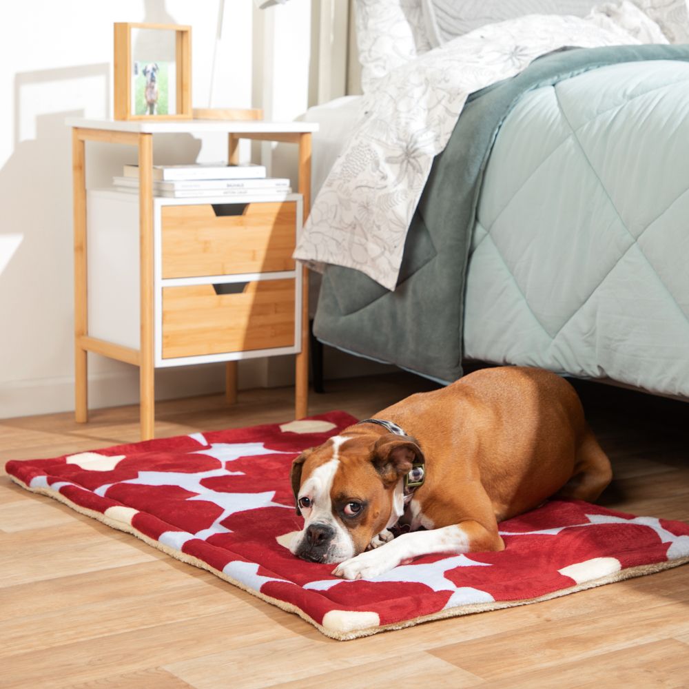 Tapete acolchada para mascotas con estampado 70x100 cm