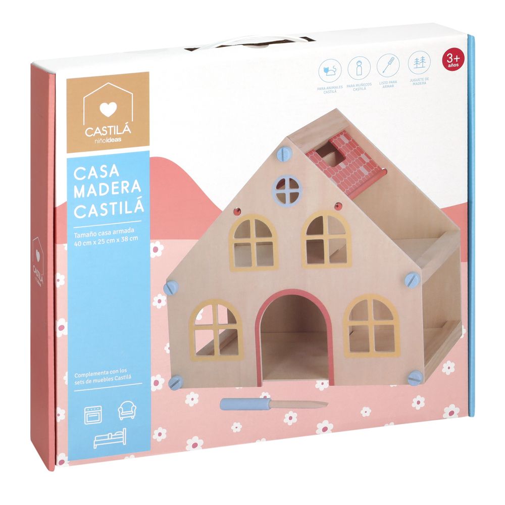 Casa para muñecas madera Castilá