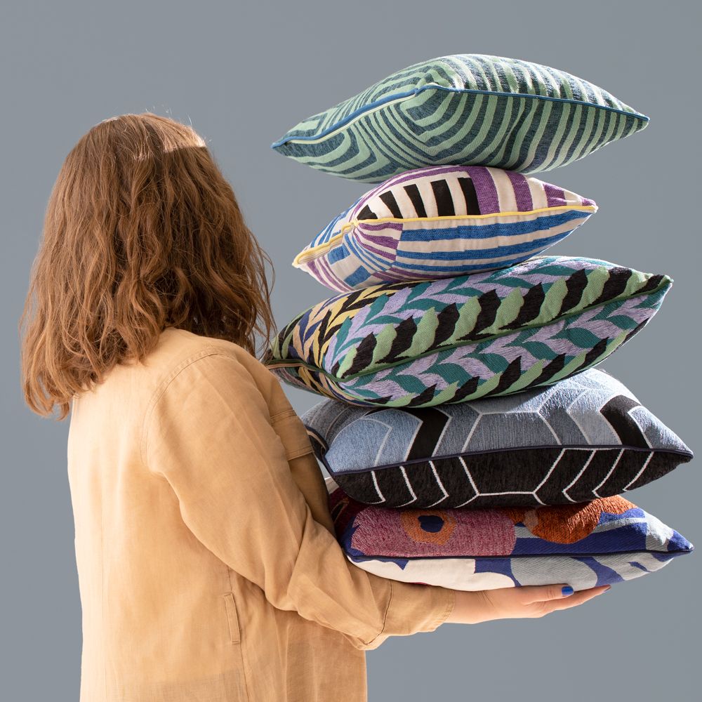 Cojín de tapiz paño jacquard 45x45 cm