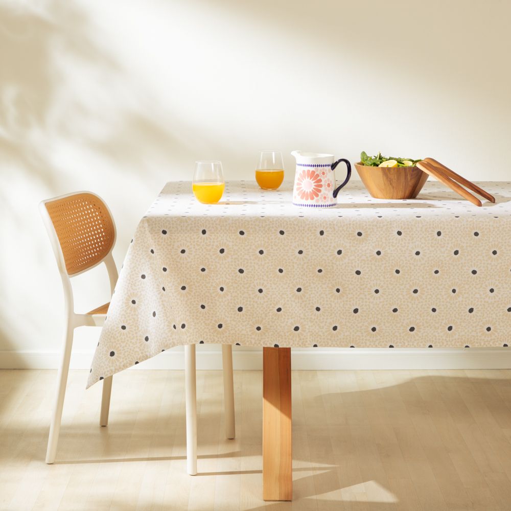 Mantel de algodón poliéster estampado 150x150 cm