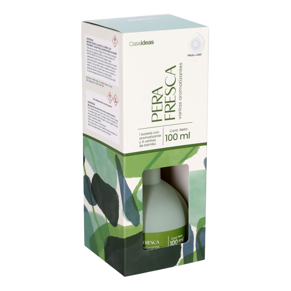 Botella con varitas aromáticas pera fresca 100 ml