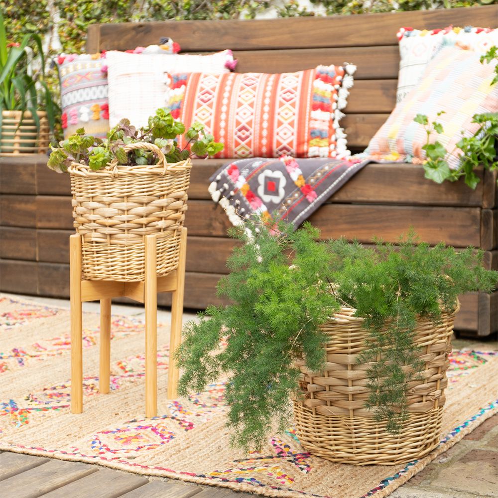 Base Maceta Bambú Regulable