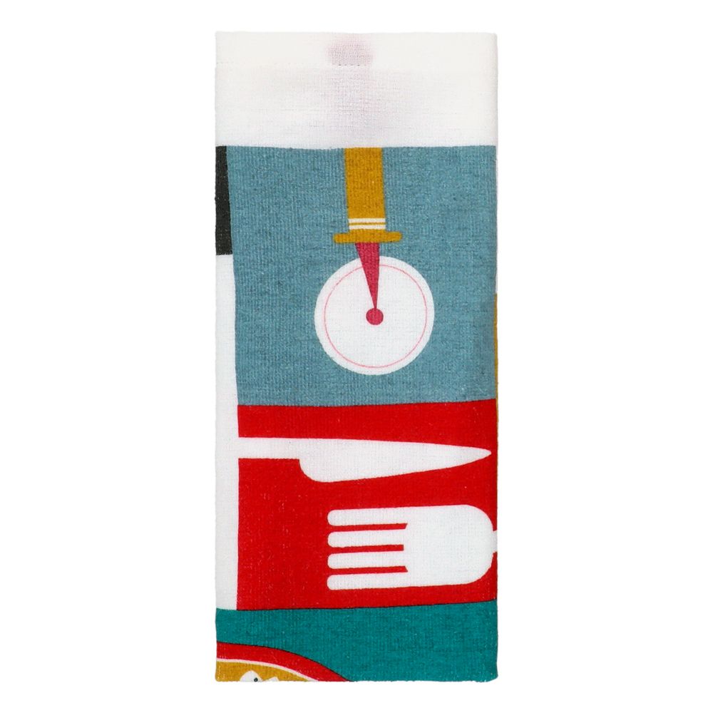 Paño de cocina velour algodón con diseño