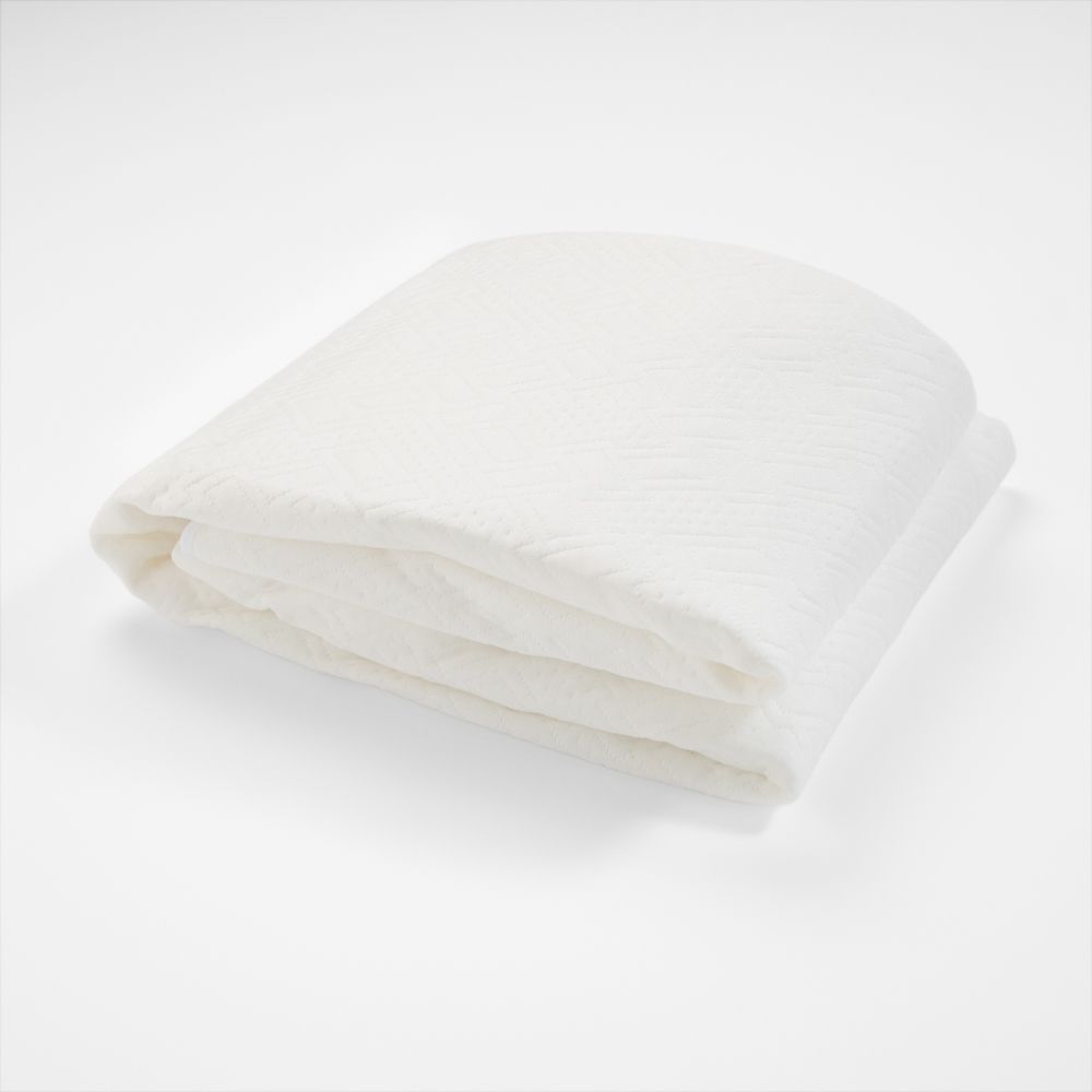 Cubrecolchón Jacquard acolchado repelente al agua Queen