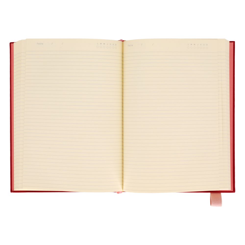 Libreta de tela con elástico 176 hojas con líneas