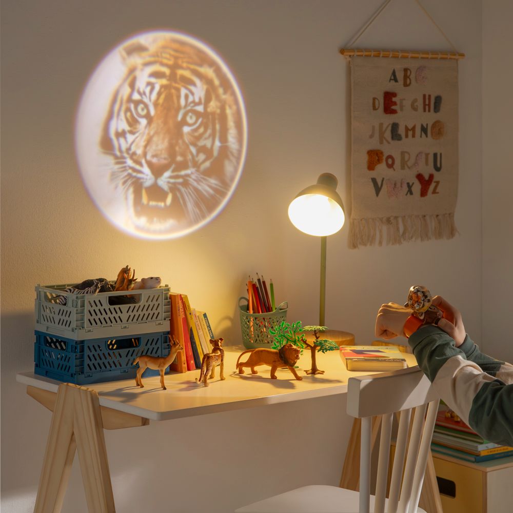 Reloj proyector dinosaurio