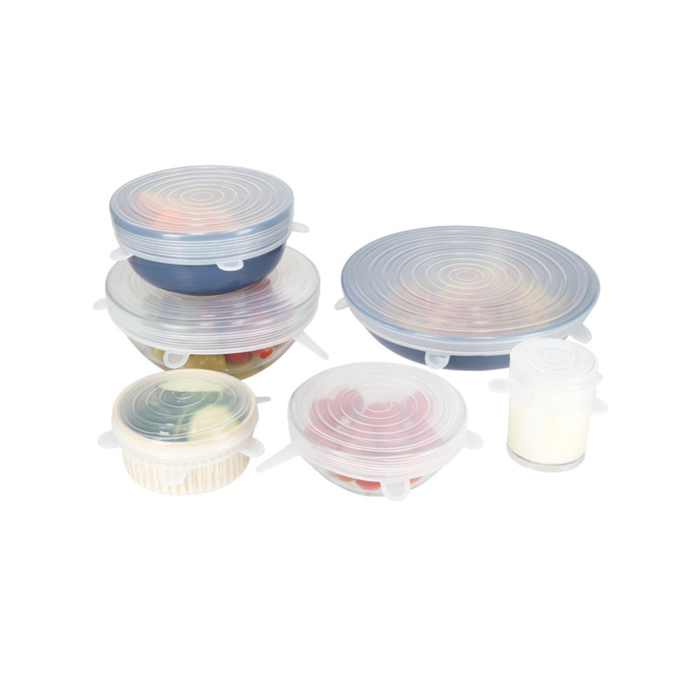 Set de 6 tapas de silicón