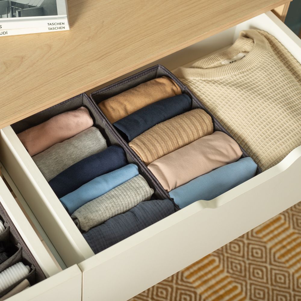 Set 2 cajas organizadoras 14x28x11 cm