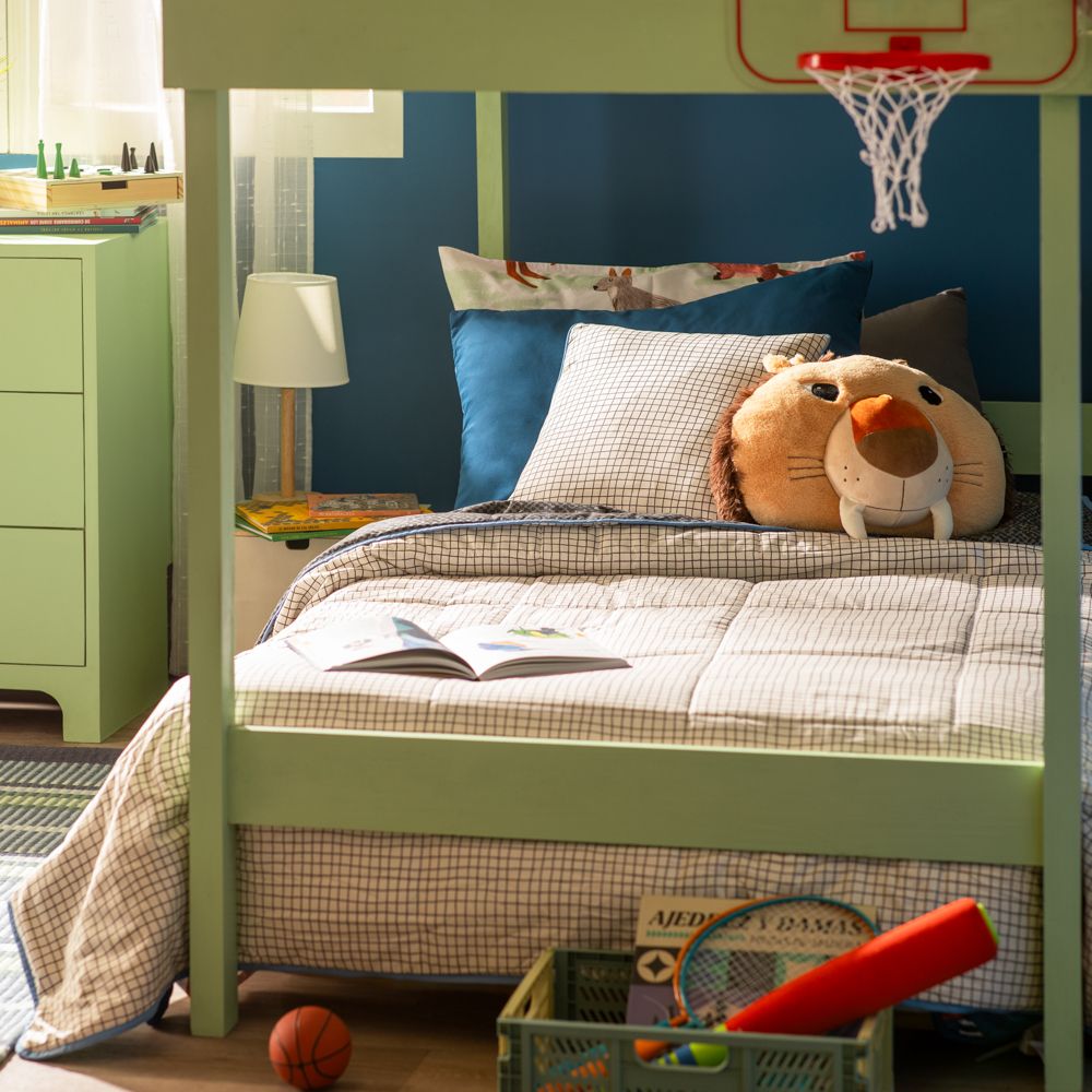 Cobertor estampada reversible infantil individual