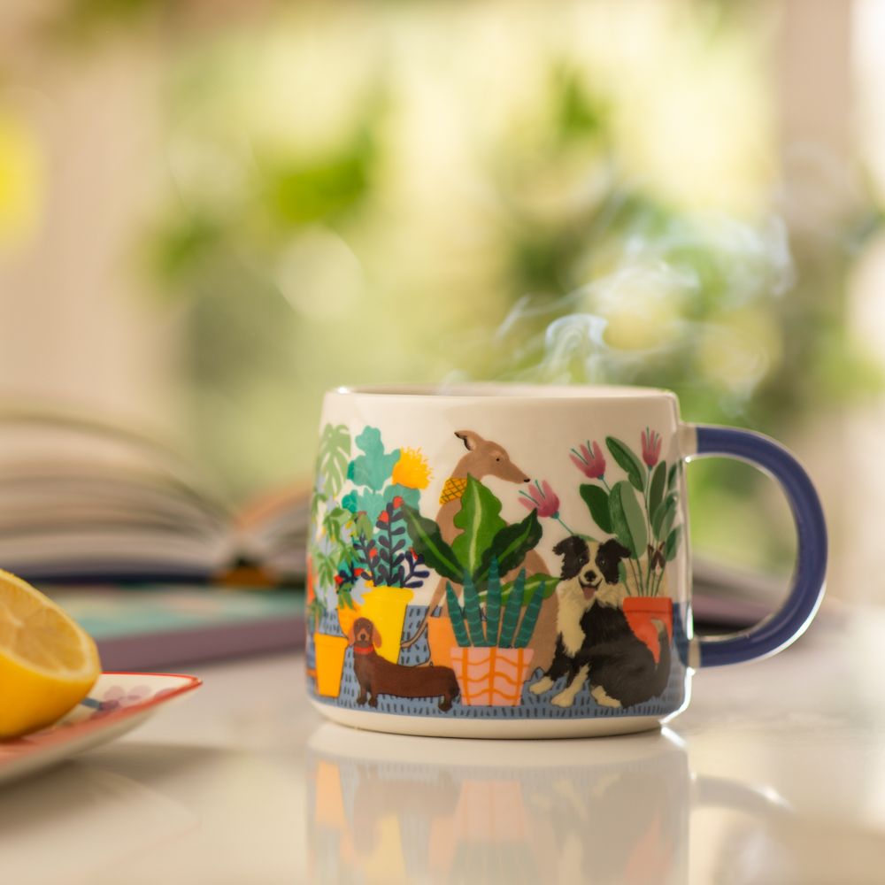 Taza de cerámica con diseño impreso 420 ml