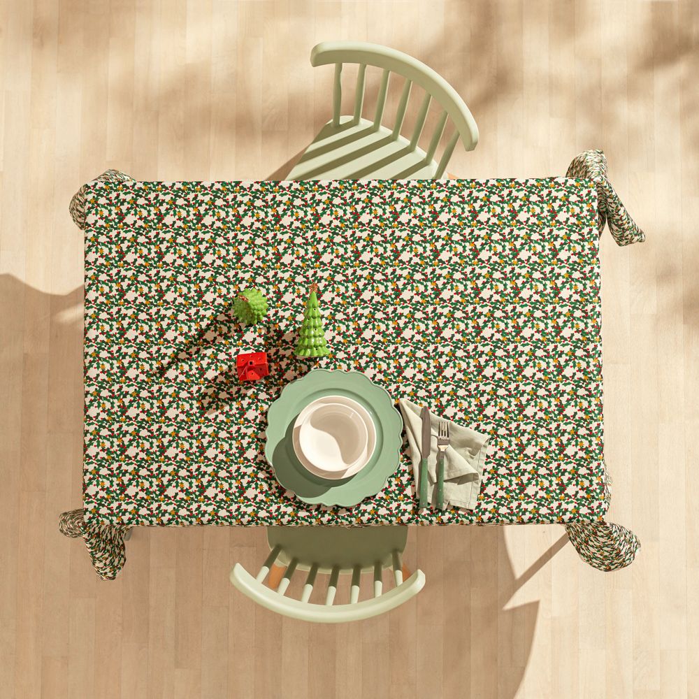 Mantel con estampado navideño 150x250 cm