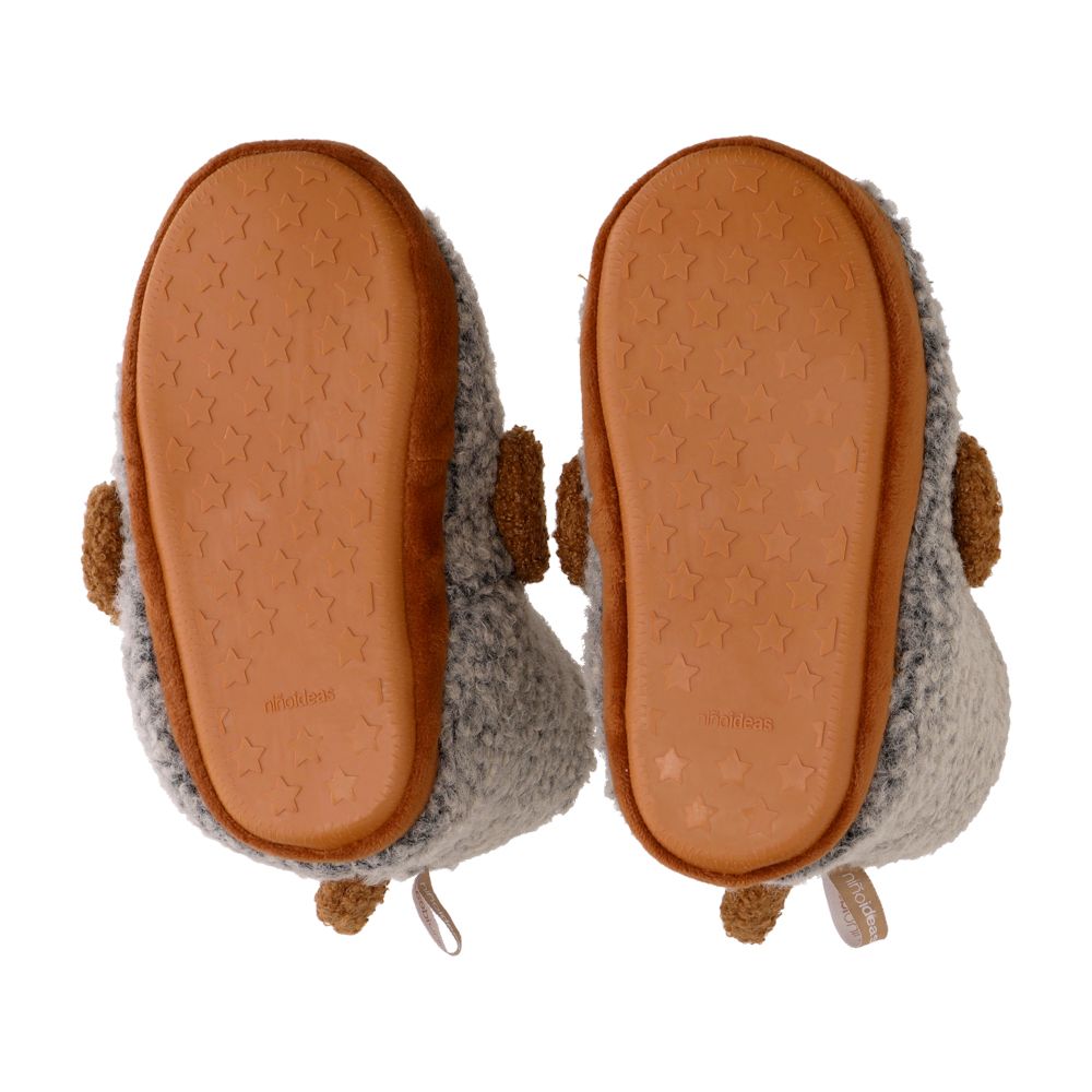 Pantufla bota peluda infantil 19.5 cm