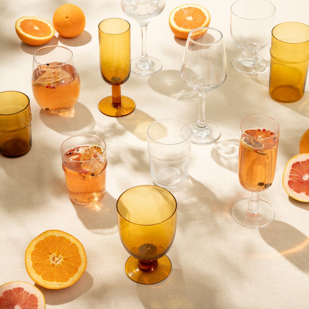 Copa de champaña con textura burbujas 250 ml