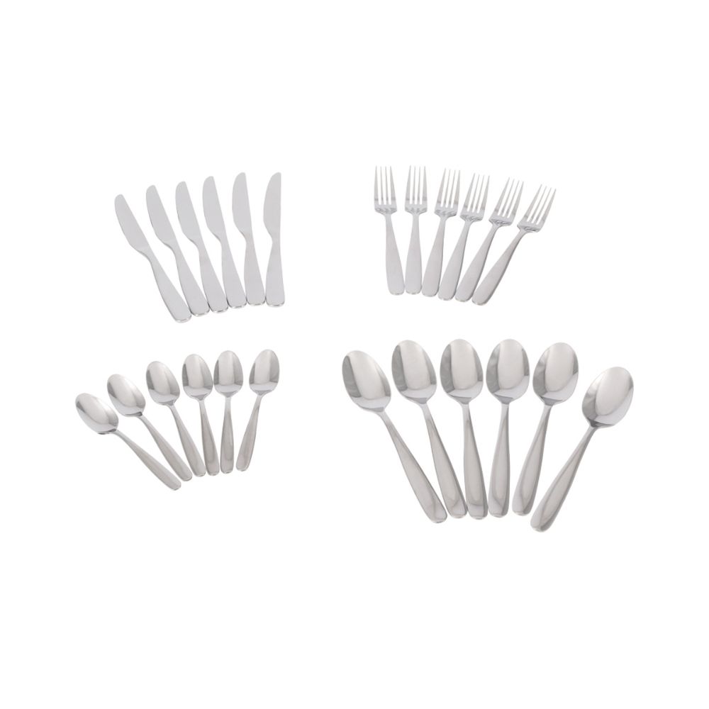 Set 24 Cubiertos Acero Inoxidable