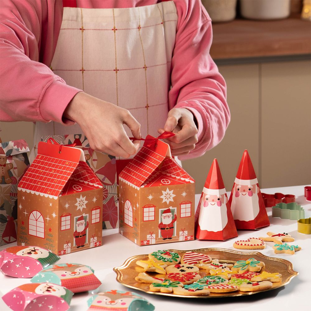 Set 4 Cajas S Y M Forma Navidad