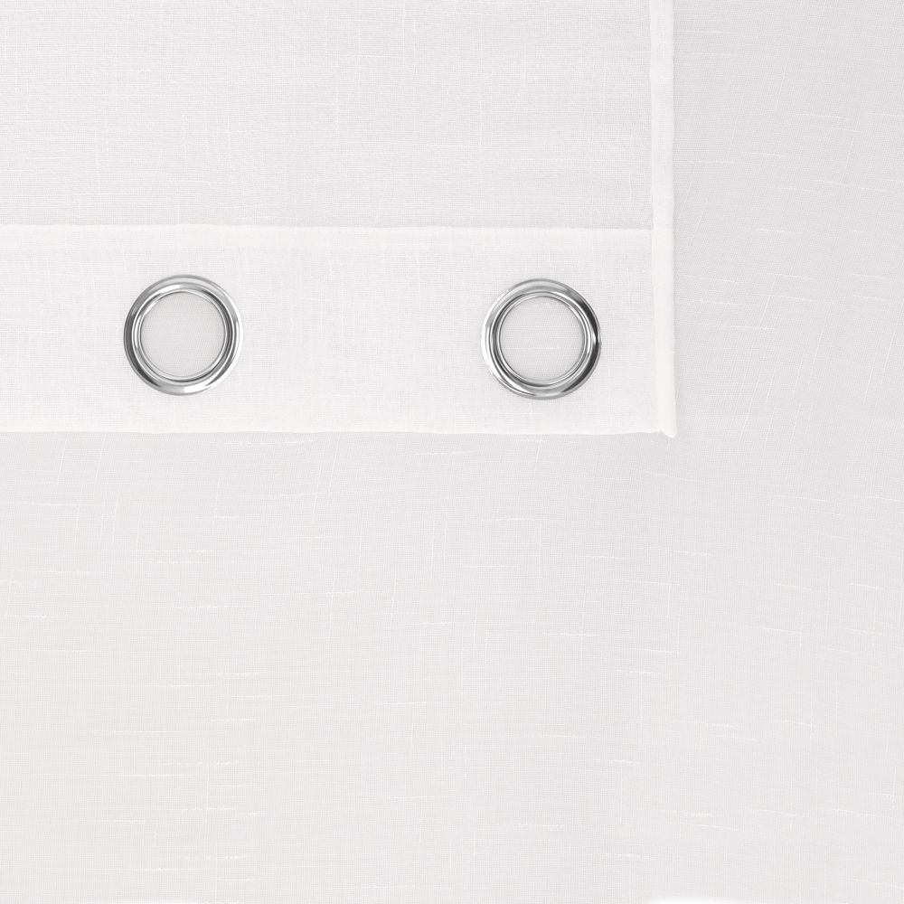Set 2 Cortinas Visillo Velo con Ojillos 140x240 cm